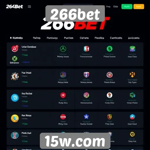 Avaliação das funcionalidades do site 266bet
